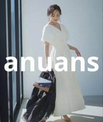 새상품급 anuans 반팔 원피스 MEDIUM 화이트 여성용