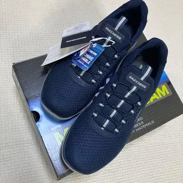 택 포함 새상품! 스케쳐스 메모리폼 27cm 네이비