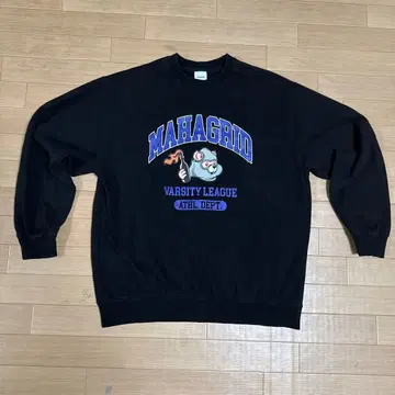 MAHAGRID 트레이닝복 블랙 프린트