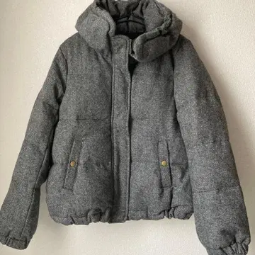 새상품 LOWRYS FARM 로리즈팜 트위드 다운 점퍼 M 사이즈