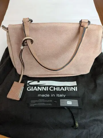 GIANNI CHIARINI 핑크 가죽 핸드백