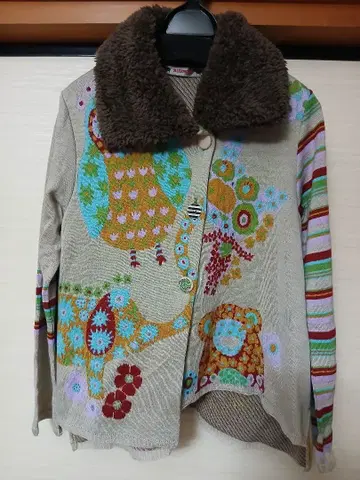 알베로베로 꽃 돼지 자켓 가디건