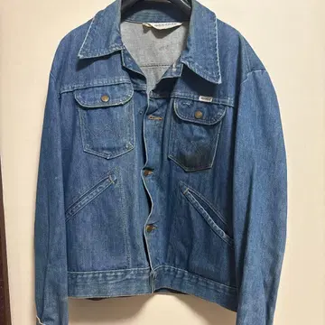 80s 빈티지 랭글러 데님 자켓