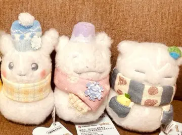 포켓몬 센터 눈사람 피카츄 카비곤 3세트