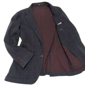 그린 라벨 릴랙싱 테일러드 자켓 네이비 체크 M