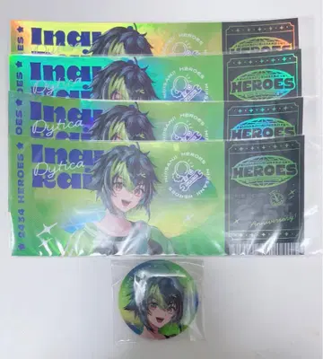 이하 라이 하프애니 티켓풍 카드 캔뱃지