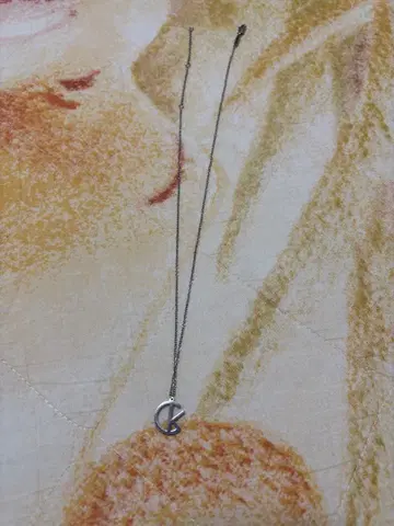 캘빈 클라인 로고 목걸이