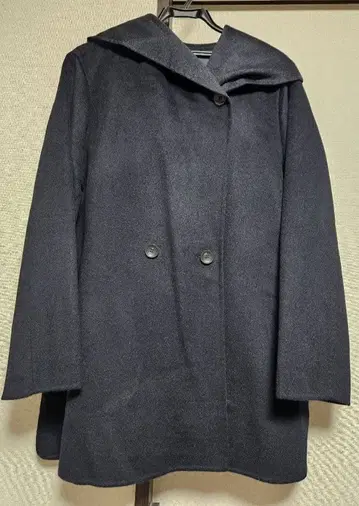 23구 빅 사이즈 후드 부착 코트 네이비 사이즈 46