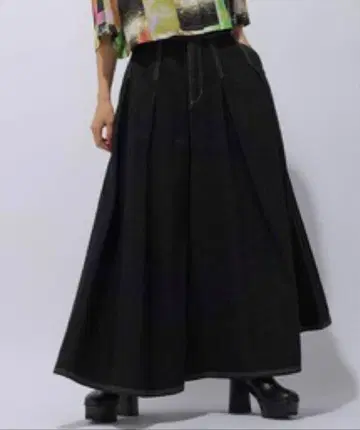 HARE 슈퍼 와이드 데님 팬츠 블랙