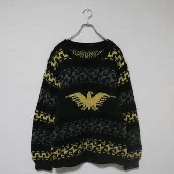브랜드 불명 썬더버드 패턴 니트 스웨터