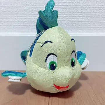 디즈니랜드 아리엘 플라운더 어깨 위 봉제 인형