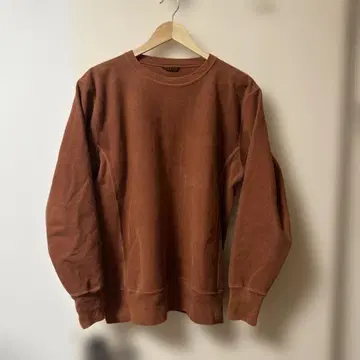 AURALEE SUPER MILLED SWEAT RED BROWN