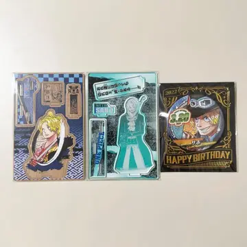 원피스 사보 벌스데이 디오라마 피규어 캔뱃지