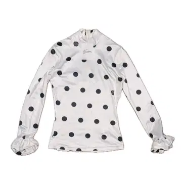 VIVIANO 러플 엘라스틱 탑 도트