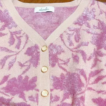 dazzlin 꽃무늬 니트 가디건