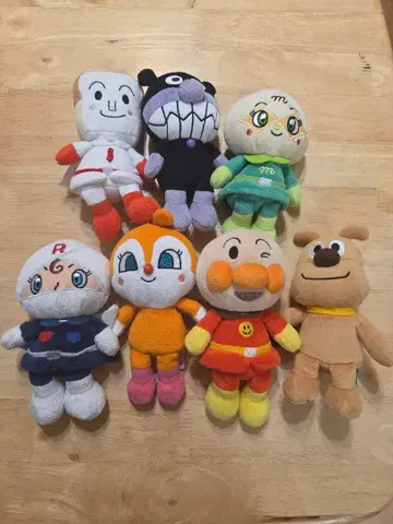 호빵맨 봉제 인형 7개 세트