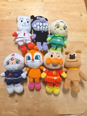 호빵맨 봉제 인형 7개 세트