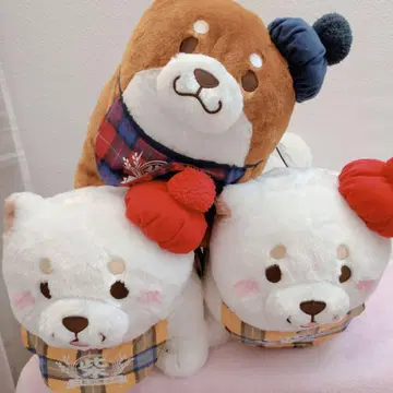 충견 모치시바 오샤레스쿳토 BIG 봉제 인형 우메 오카카 3체 세트