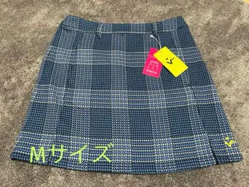 비바하트 스트레치 스커트 올 패턴 블루 계열 여성용 골프웨어, 스커트