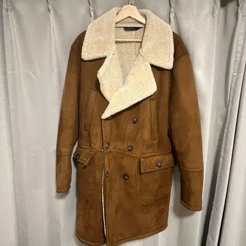 ZARA 브라운 더블 브레스트 코트