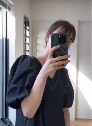 Clastellar 퍼프 슬리브 원피스