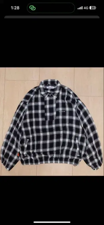 TIGHTBOOTH PLAID HALF ZIP SHRTS
