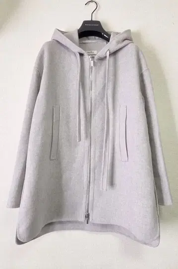 퓨어 버진 울 더블 페이스 후드 코트