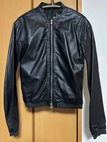 [ 새상품급 ] Edition 에디션 투모로우랜드 가죽 자켓 블랙 38