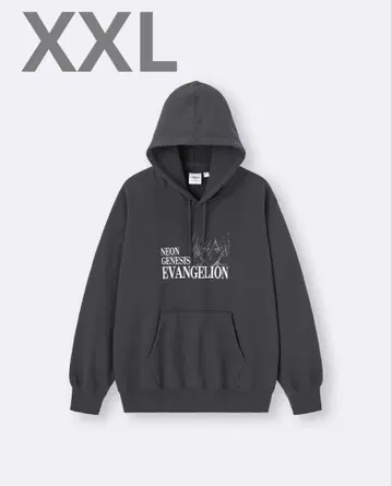 지유 에반게리온 나기사 카오루 후드티 XXL 그레이