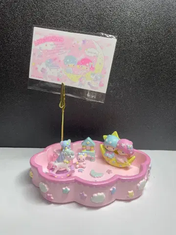 산리오 카드 클립 포함 데스크 트레이 리틀트윈스타 키키&라라