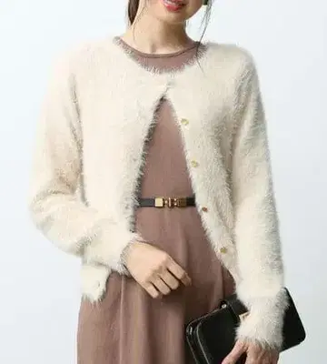 ROPE 2WAY 페더얀 니트 가디건