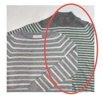 [ 새상품급 ] 레리안 유리 파크 니트 캐시미어 100% 보더 9호