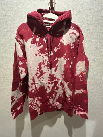 OVERDESIGN 빨흰 타이다이 후드티