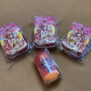 원피스 시라호시 공주 미니 캔 케이스 3개 에이스 오키아가리코보시