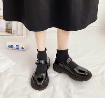 블랙 마리 제인 신발