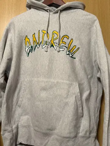 Andrew Champion 리버스 위브 후디 12oz 사이즈 L