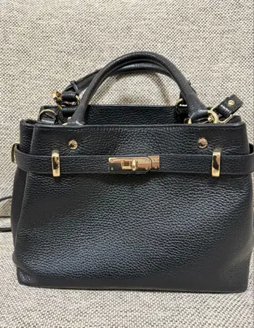 GIANNI NOTARO 백 숄더백 블랙 x 골드 금장 장식