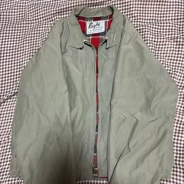 Rugby 그레이 자켓 체크 무늬 70s