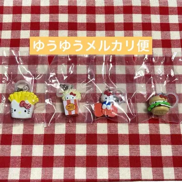 산리오 헬로키티 메지루시 액세서리 아메리칸 디자인 4종 세트