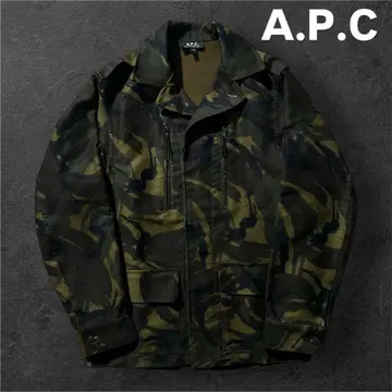 [ 새상품급 ] A.P.C 밀리터리 자켓 몰스킨 레어 프랑스제