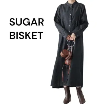 SUGAR BISKET 데님 원피스 블랙
