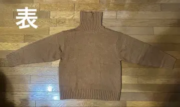 GU 로우 게이지 터틀넥 스웨터(긴팔 브라운)