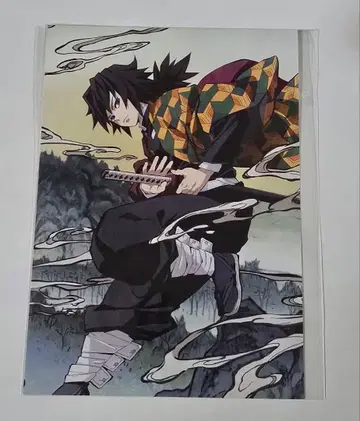 귀멸의 칼날 특제 스크래치 카드 토미오카 기유