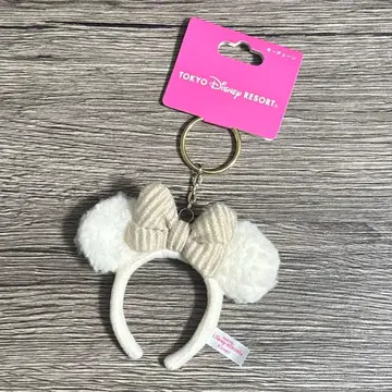 디즈니 리조트 미니 복슬복슬 머리띠 키체인