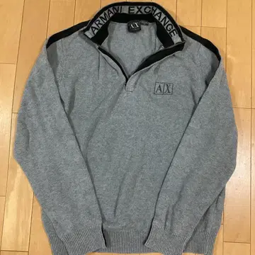 새상품급 AX 아르마니 익스체인지 니트 스웨터 하프 지퍼 L