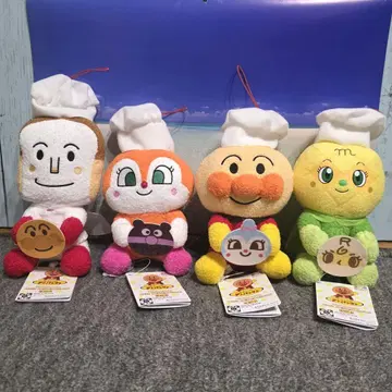 호빵맨 코로후와 빵집 봉제 인형 전종 세트