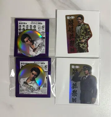 용과 같이 마지마 고로 아다치 코이치 캔뱃지 스티커 세트