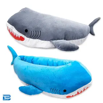 BIG 상어 샤크 쿠션 침대 반려동물 침대 그레이