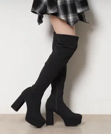 ESPERANZA 통굽 니하이 부츠 락모리