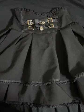 리즈리사 2단 리본 벨트 치마바지